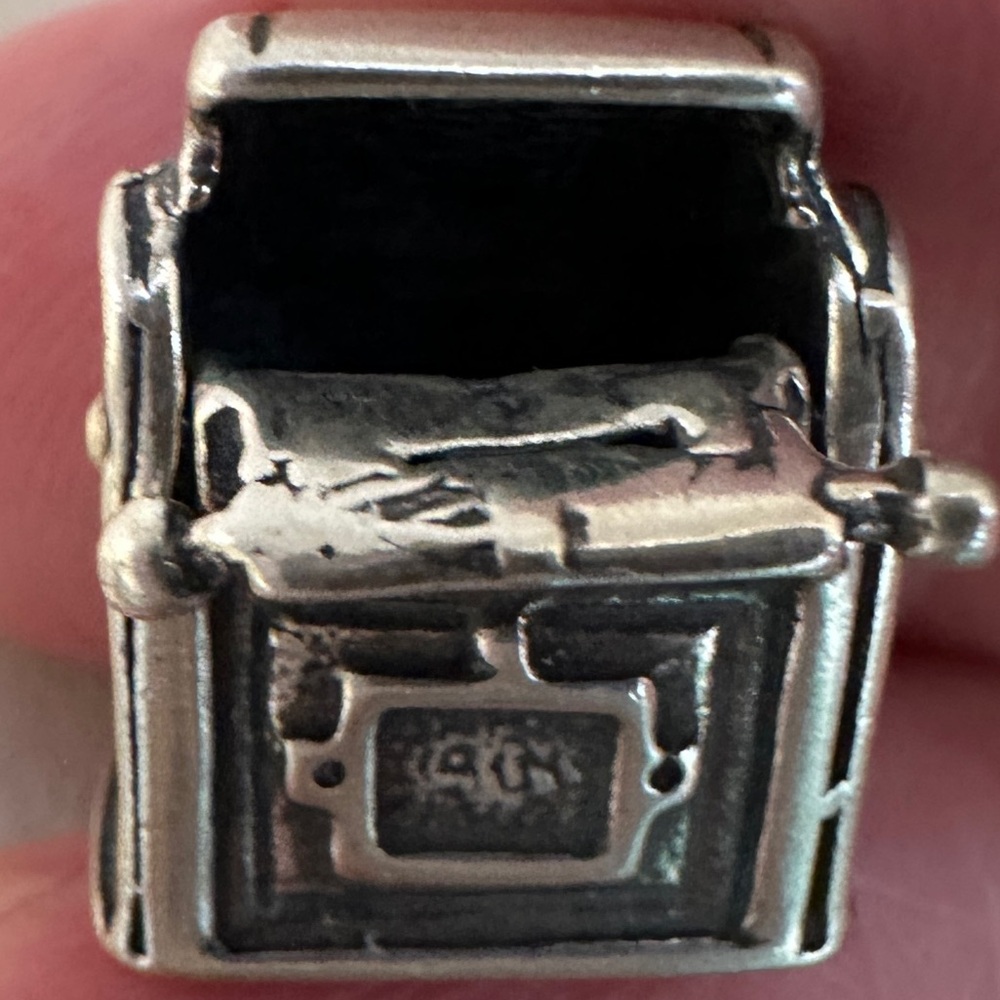 Sterling Silver Mailbox Charm - image 2